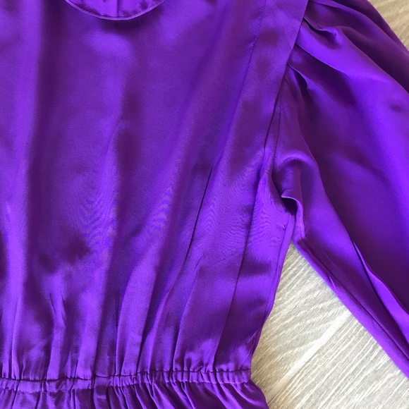 Isabel Marant Etoile Yescott Asymmetrical Dress 100% Silk High Neck Size 6 - Picture 5 of 12